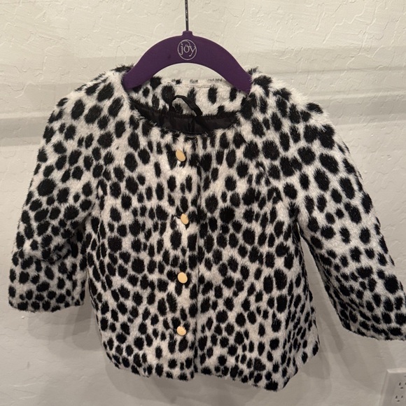 Janie and Jack Other - Janie and Jack Black and White Spotted Kids Cape